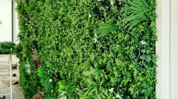 Pared con jardín vertical