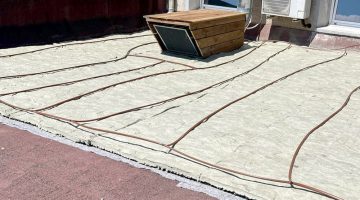 Imagen de la instalación de una cubierta vegetal